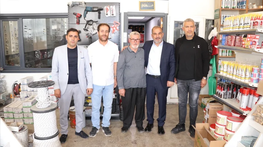 Etso başkanı İdris Alan, sanayi sitesi esnaflarıyla buluştu