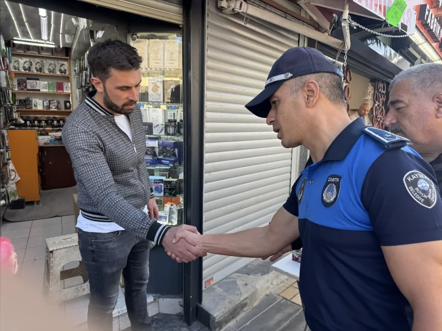 Kayseri’de Büyükşehir Zabıtası Esnafın Yanında: Denetimler ve Ziyaretlerle Tam Not Alıyor