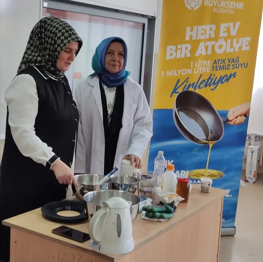 Malatya’da “Her Ev Bir Atölye” projesiyle bitkisel atık yağlar sabuna dönüştürülüyor