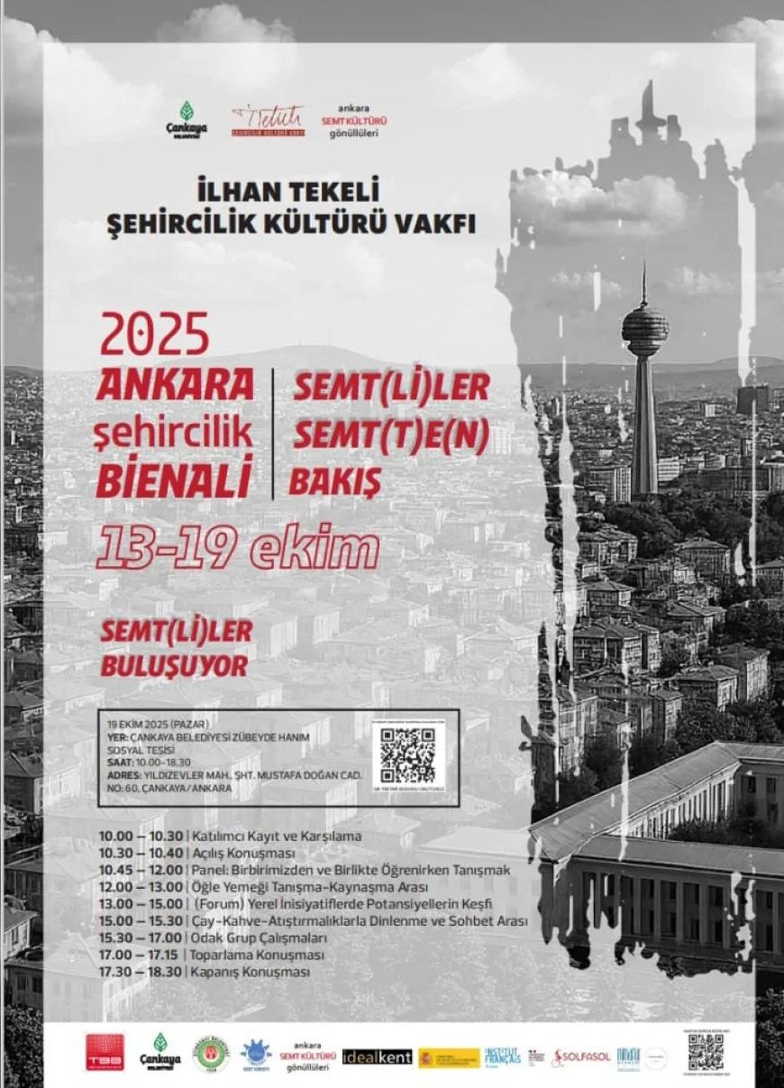 MANŞET: 2025 Ankara Şehircilik Bienali’nde semt kültürü tartışılacak: Katılımcılar kentin geleceği için buluşuyor