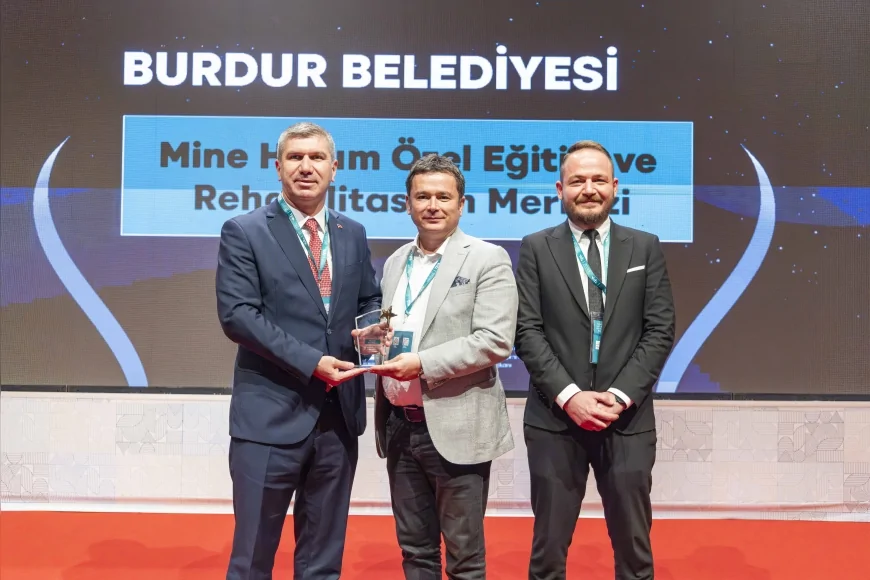 Burdur Belediyesi Mine Hanım Özel Eğitim Merkezi, Sağlıklı Kentler Birliği’nden birincilik ödülü aldı