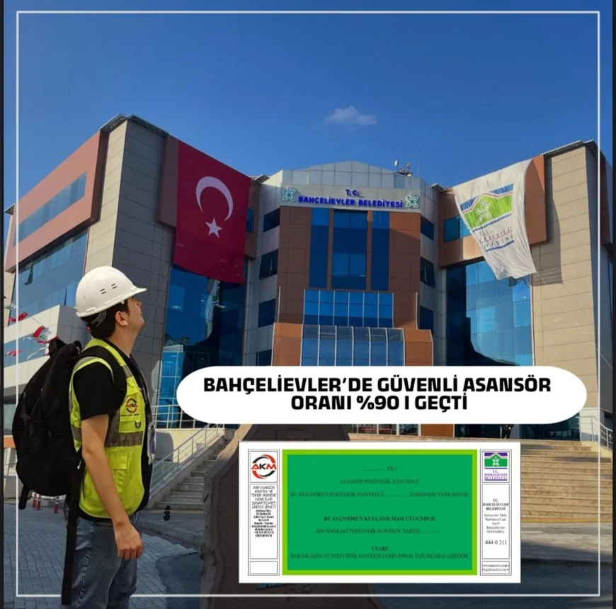 Bahçelievler’de güvenli asansör oranı yüzde 91’e ulaştı, protokol 2030’a kadar uzatıldı