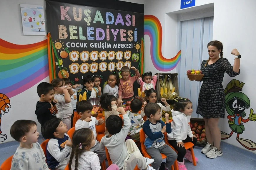 Kuşadası Belediyesi’nden Miniklere Vitamin Şenliği: “Sağlıklı Beslenme Erken Yaşta Başlar”