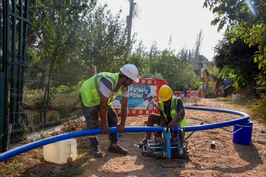 MESKİ, Tarsus Kaburgediği Mahallesi’nde 2 Bin 50 Metrelik Yeni Hatla Kesintisiz İçme Suyu Sağladı
