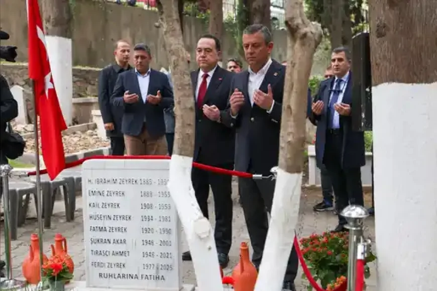 Özgür Özel Manisa’da Ferdi Zeyrek’in Mezarını Ziyaret Etti