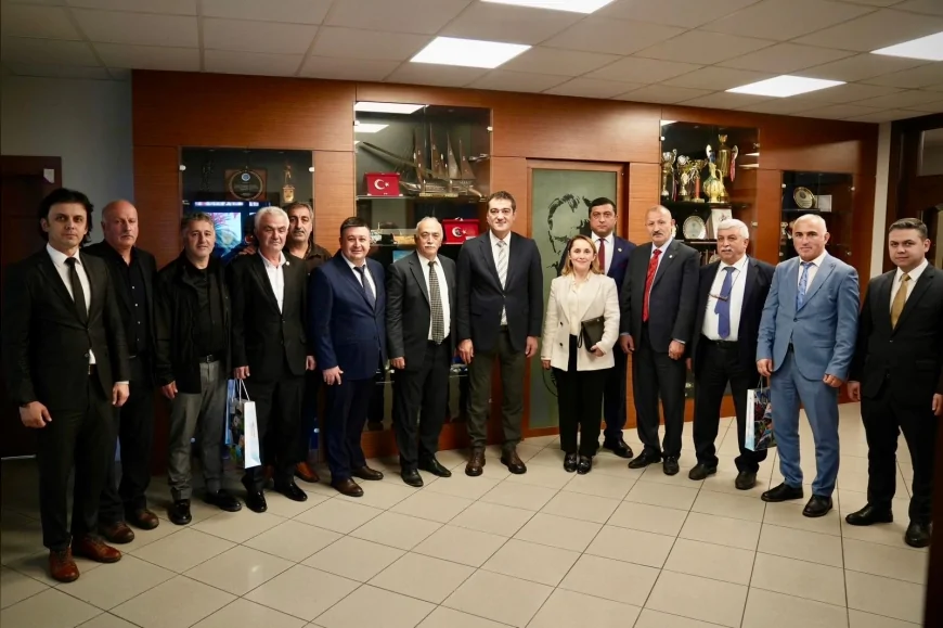 19 Ekim Muhtarlar Günü’nde Giresunlu Muhtarlardan Başkan Fuat Köse’ye Ziyaret