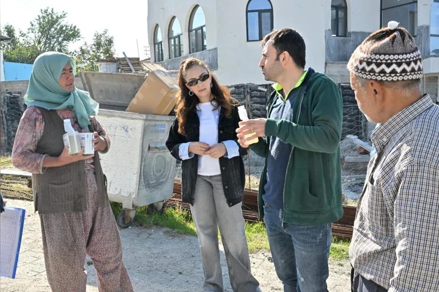 KKKA RİSKİNE KARŞI MANİSA BÜYÜKŞEHİR BELEDİYESİNDEN YUNTDAĞI ÜRETİCİLERİNE İLAÇ VE EĞİTİM DESTEĞİ
