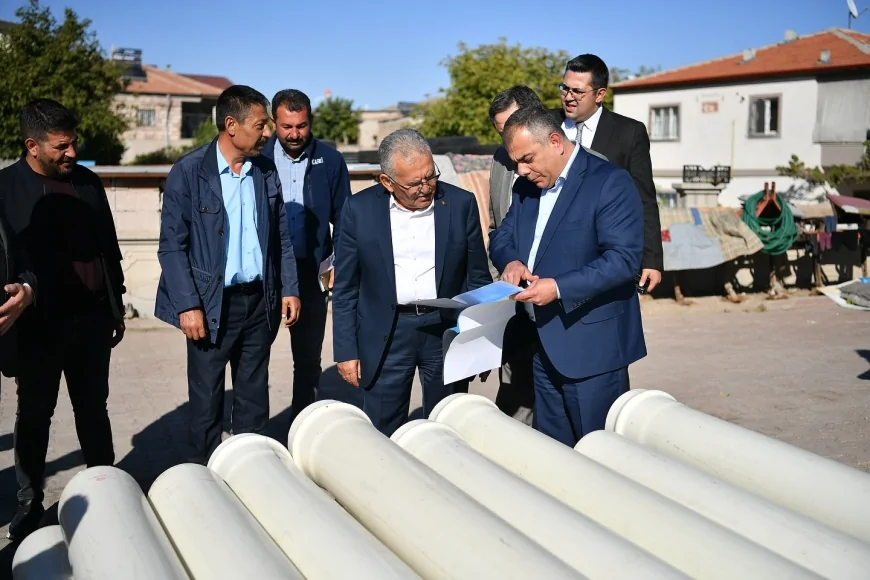 Başkan Memduh Büyükkılıç Yemliha’da 15 Milyon TL’lik KASKİ Altyapı ve Hizmet Binası Yatırımını Yerinde İnceledi