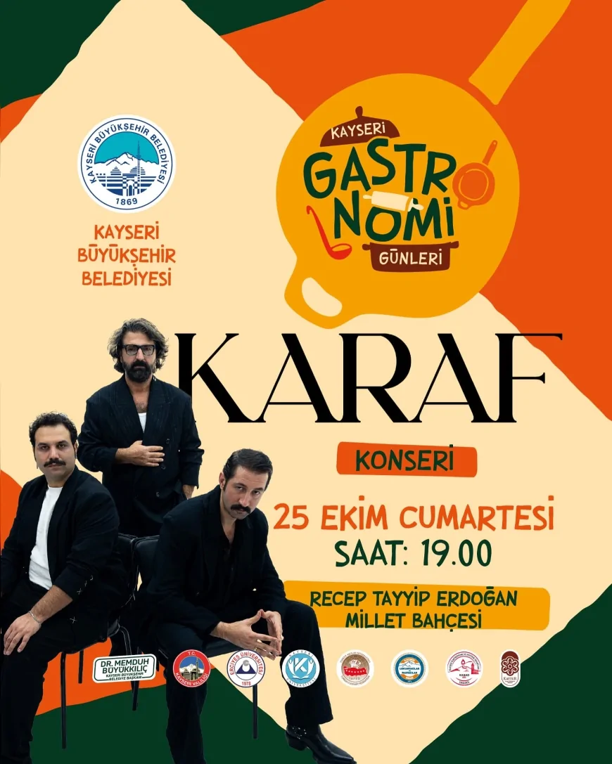 Kayseri’de 3. Gastronomi Günleri Başlıyor: Ünlü Şefler, Influencerlar ve Lezzet Yarışmalarıyla Dolu Üç Gün