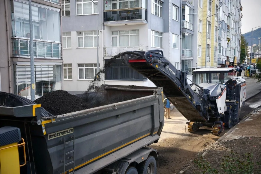 Giresun Belediyesi Şehrin Dört Bir Yanında Eş Zamanlı Saha Çalışmalarını Sürdürüyor
