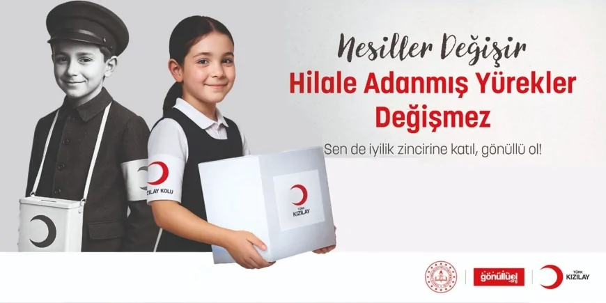 Kızılay Haftası Okullarda “Nesiller Değişir, Hilale Adanmış Yürekler Değişmez” Temasıyla Kutlanacak