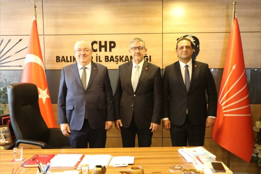 Başkan Mehmet Ertaş’tan CHP Balıkesir İl Başkanı Erden Köybaşı’na Birlik ve Dayanışma Ziyareti