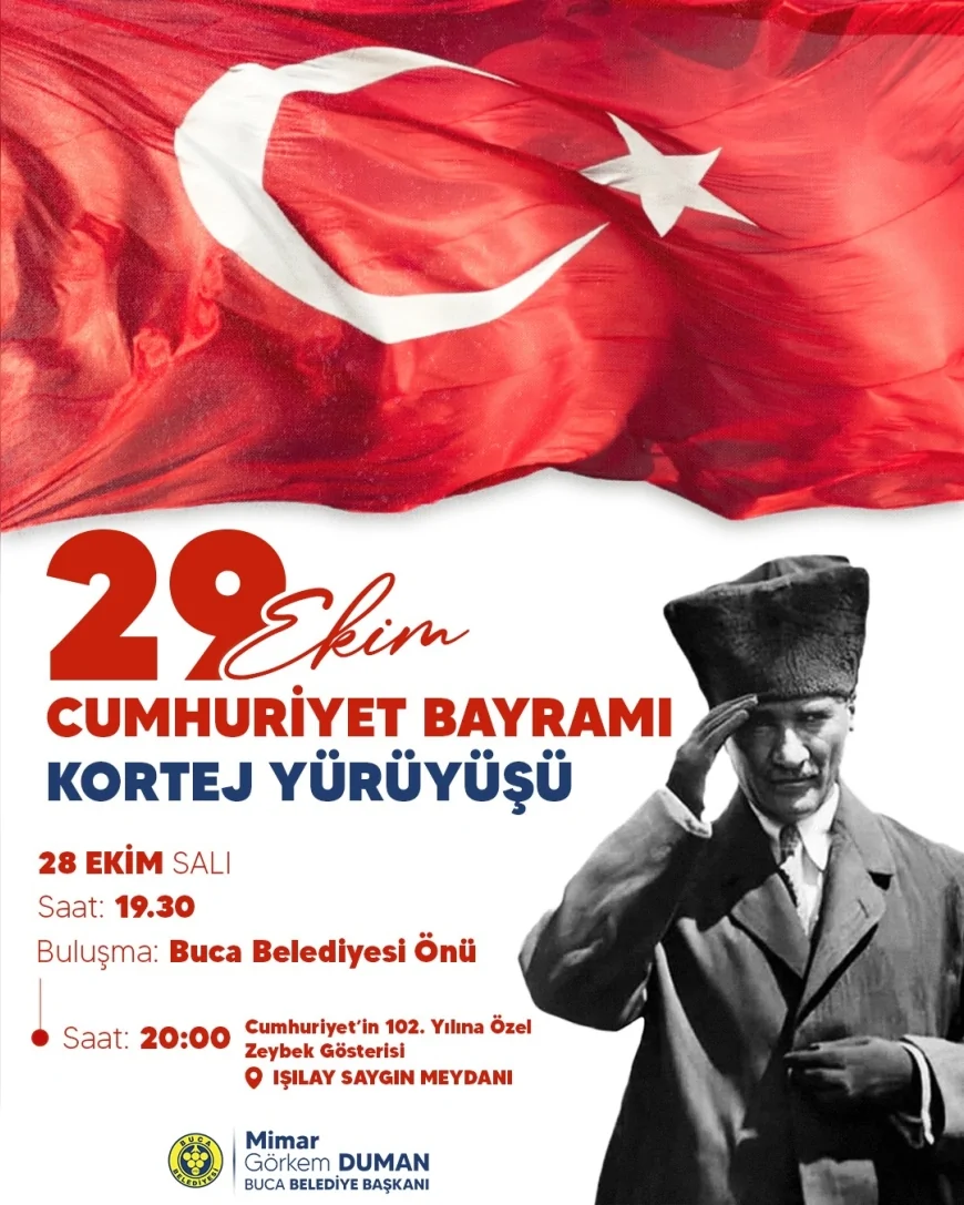 Cumhuriyet’in 102. Yılı Buca’da Meşaleler ve Zeybek Gösterisiyle Kutlanacak