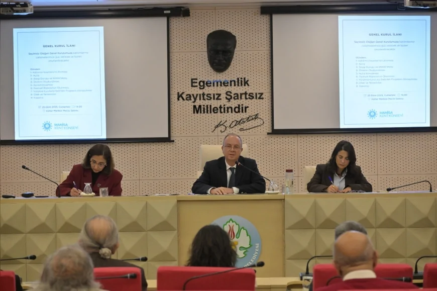 Manisa Kent Konseyi Seçimsiz Olağan Genel Kurulunu Gerçekleştirdi: Yeni Dönem Projeleri Görüşülerek Karara Bağlandı