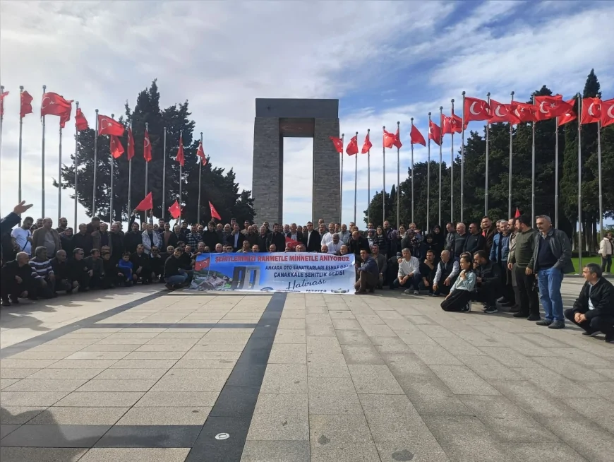 Ankara Oto Sanatkârlar Odası’ndan Çanakkale’ye Anlamlı Gezi: Esnaf Camiası Tarihle Buluştu