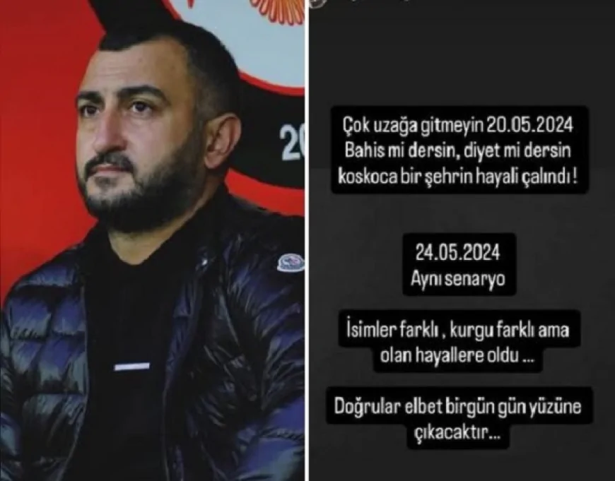 Oğuzhan Yalçın’dan Bahis İsyanı: “Koskoca Bir Şehrin Hayali Çalındı”