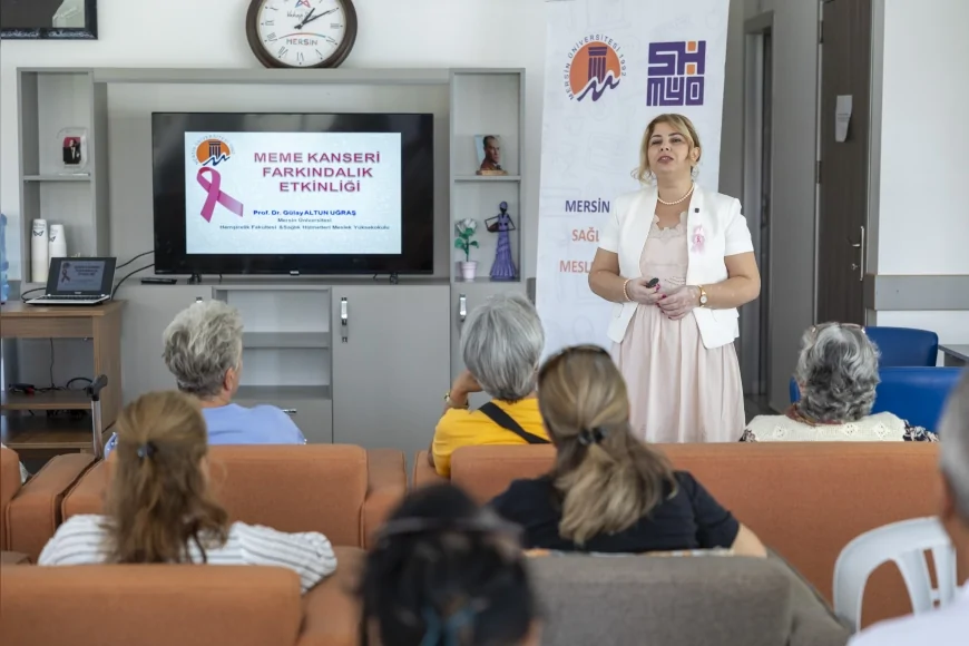 Mersin Büyükşehir Belediyesi’nden Yenişehir Emekli Evi Üyelerine Meme Kanseri Farkındalık Eğitimi