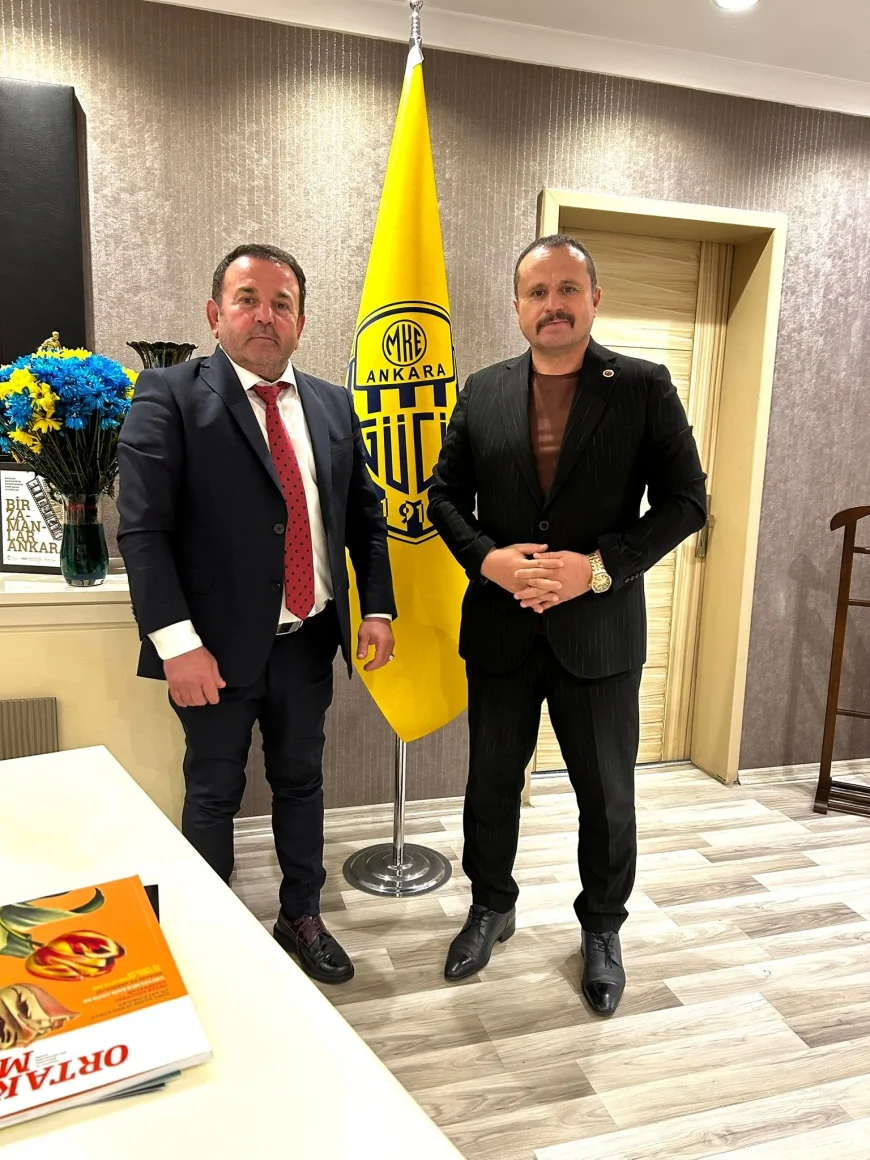 İsa Yalçın’dan MKE Ankaragücü Başkanı Nuri Muhammet Yaman’a Hayırlı Olsun Ziyareti