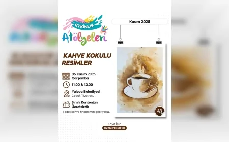 Yalova Belediyesi Çocuk Tiyatrosu’nda “Kahve Kokulu Resimler” Atölyesi 5 Kasım’da Başlıyor
