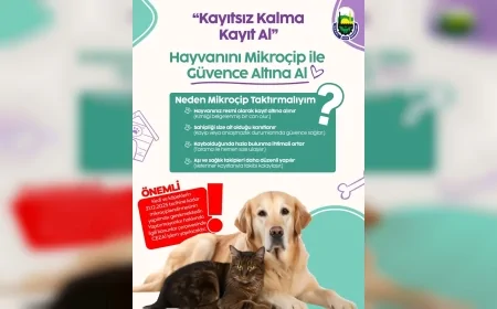 İnegöl Belediyesi’nden Evcil Hayvan Sahiplerine Uyarı: “Kayıtsız Kalma, Kayıt Al” Çağrısı ile Mikroçip Zorunluluğu Hatırlatıldı