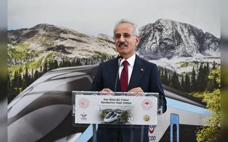 Ulaştırma ve Altyapı Bakanı Abdulkadir Uraloğlu: “Her Yüksek Hızlı Tren Bileti İçin Bir Fidan Dikeceğiz”