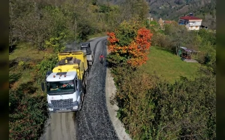 Ordu Büyükşehir Belediyesi Perşembe Tepeköy Mahallesi’nde 1,7 Kilometrelik Asfalt Çalışmasını Tamamladı