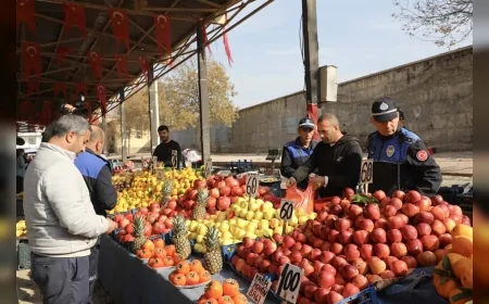 Elazığ Belediyesi Zabıta Ekipleri Semt Pazarlarında Hijyen ve Fiyat Denetimlerini Sürdürüyor