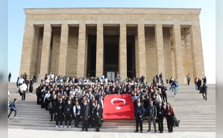 Bursa Kent Konseyi Gençlik Meclisi’nden Anlamlı Ziyaret: 300 Genç Anıtkabir’de Ata’nın Huzuruna Çıktı