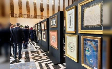 TBMM’de “Hilalin Işığında” Gazze temalı sanat sergisi açıldı