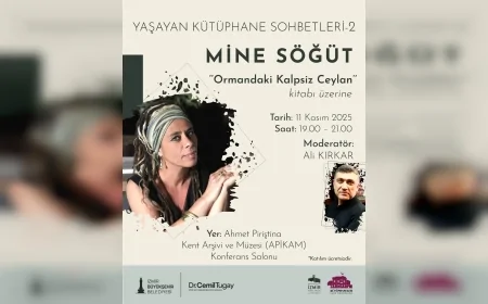 Yazar Mine Söğüt, “Yaşayan Kütüphane Sohbetleri”nin Konuğu Olarak İzmirlilerle Buluşacak