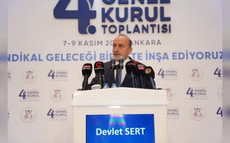 Öz Sağlık-İş Sendikası Genel Başkanı Devlet Sert: “Emeğin hikâyesini Öz Sağlık-İş ile yazmaktan vazgeçmeyenler kazandı”