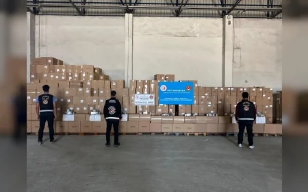 Ticaret Bakanlığı Gümrükler Muhafaza Ekipleri 8 İlde Düzenlenen Operasyonlarda 274 Milyon TL Değerinde 51 Milyon Makaron Ele Geçirdi