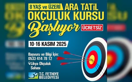 Fethiye Belediyesi’nden 8 Yaş Üzeri Çocuklara Ücretsiz Modern Okçuluk Kursu Başlıyor