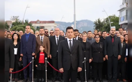 Marmaris’te Atatürk, Ebediyete Uğurlanışının 87. Yılında Törenlerle Anıldı