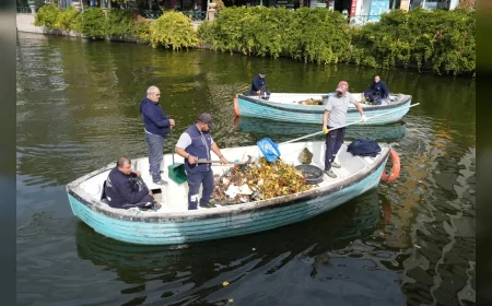 Porsuk Çayı’nda Temizlik Seferberliği: Eskişehir Büyükşehir Belediyesi Doğal Yöntemlerle Ekosistemi Koruyor