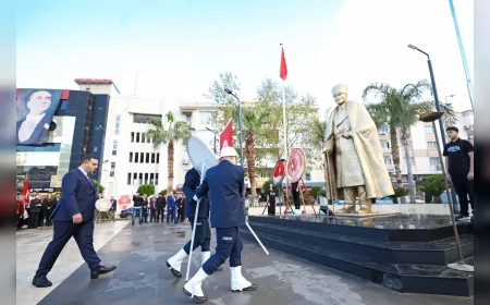 Narlıdere’de 10 Kasım Törenleri: Atatürk Anısına Saygı, Minnet ve Şükranla Anıldı