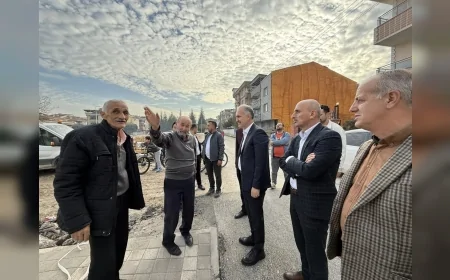 İnegöl Belediyesi Süleymaniye ve Ertuğrulgazi Mahallelerinde 3 Etaplık Asfalt Kaplama Çalışmalarına Başladı