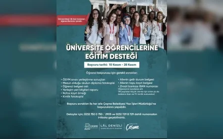 Çeşme Belediyesi Üniversiteli Gençlere Destek Oluyor: “Eğitim Herkes İçin Erişilebilir Olmalı”