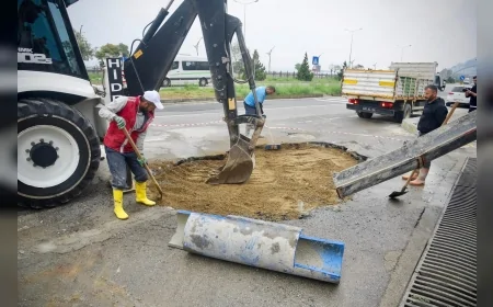 Giresun Belediyesi Şehir Genelinde Yol, Peyzaj ve Altyapı Çalışmalarını Eş Zamanlı Yürütüyor