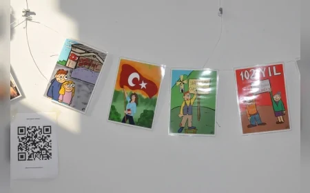 Ege Üniversitesinde Öğrencilerin Kaleminden “Cumhuriyet ve Atatürk Karikatür Sergisi” Büyük İlgi Gördü