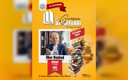 Giresun Belediyesi 2025 Kitap Fuarı İçin Geri Sayım Başladı: İlker Başbuğ ve 10 Yazar Okurlarıyla Buluşacak