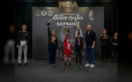 Kuşadası’nda “Atatürk Haftası Satranç Turnuvası” Tamamlandı: 120 Sporcu Kıyasıya Mücadele Etti
