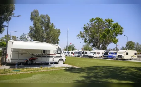 Konyaaltı’ndaki Karavan Park Yaz Sezonunda 8 Bin Tatilciyi Ağırladı Kış Aylarında da Yoğunluk Devam Ediyor