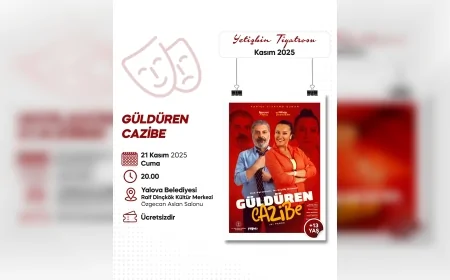 “Güldüren Cazibe” Komedi Oyunu 21 Kasım’da Yalova’da Seyirciyle Buluşarak Kültür-Sanat Sezonuna Hareket Katacak