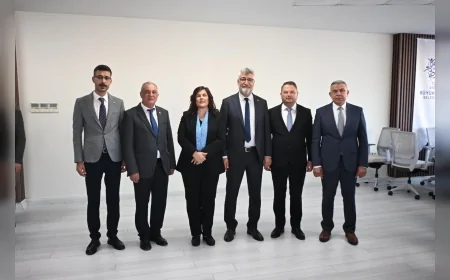 Aydın Büyükşehir Belediye Başkanı Özlem Çerçioğlu AK Parti Köşk ve Sultanhisar Heyetlerini Makamında Ağırladı