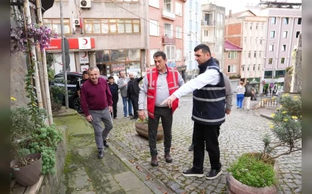 Giresun Belediyesi Kazancılar Yokuşu’nda Tarihi Dokuya Uyumlu 800 Metrekarelik Yenileme Çalışmasını Başlatıyor