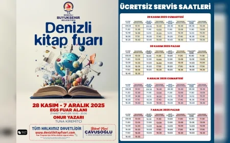 Denizli’de 8’inci Kitap Fuarı Başlıyor Denizli Büyükşehir Belediyesi EGS Fuar Alanında Onur Konuğu Tuna Kiremitçi Okurlarla Buluşacak