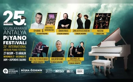 Antalya’da 25’inci Yılına Giren Uluslararası Piyano Festivali Cem Adrian Açılışı ve Dünya Sahnesinden Sanatçılarla Müzikseverleri Bekliyor