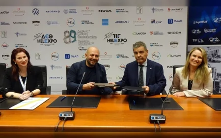 İZFAŞ ile TIF-HELEXPO arasında imzalanan iş birliği anlaşması uluslararası fuarcılıkta İzmir ve Selanik hattında yeni ortak adımların kapısını açtı