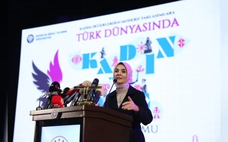 Aile ve Sosyal Hizmetler Bakanı Mahinur Özdemir Göktaş Erzincan’daki Türk Dünyasında Kadın ve Aile Sempozyumu’nda Demografik Risklere Dikkat Çekti: “Bu Gidişle İlkokul Çağındaki Çocuk Sayısı 5 Yılda 900 Bin Azalacak”